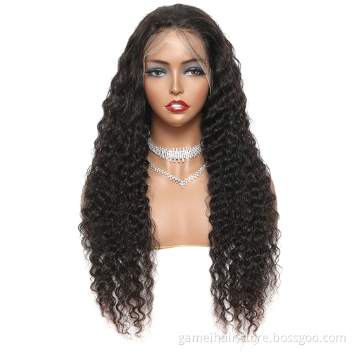 Mink Brazilian Human Glueless HD Lace Wig Unprocessed 12A Virgin Cuticle Aligned Hair 360 13x4 13x6 Lace Frontal Water Wave Wig